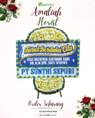 Papan Bunga Duka di Cikijing