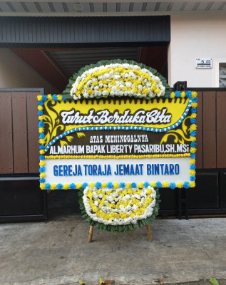 Papan Bunga Duka di Cikijing